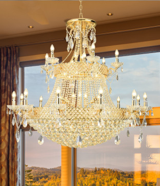 키라 48등 크리스탈펜던트조명 대형샹들리에