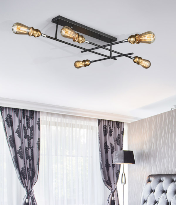 바이엘 5등 LED방등, 방조명, 안방등 (블랙 화이트)