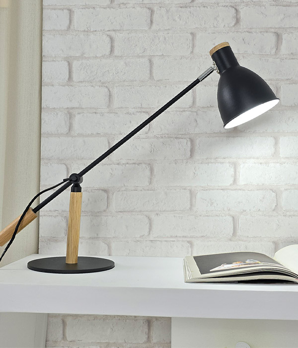 라틴 학생용스탠드 책상스탠드 (화이트, 블랙)